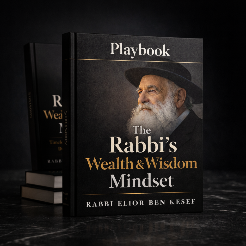 Playbook The Rabbi’s Wealth & Wisdom Mindset premium square book mockup